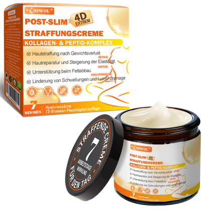 Offizieller Shop | 𝐈𝐎𝐖𝐎𝐋® Straffende Creme nach dem Abnehmen mit GHK-Cu, Argireline & Matrixyl 3000, Kollagenpeptiden und straffenden Wirkstoffen – gezielt für schlaffe und abgesunkene Haut nach Gewichtsverlust.