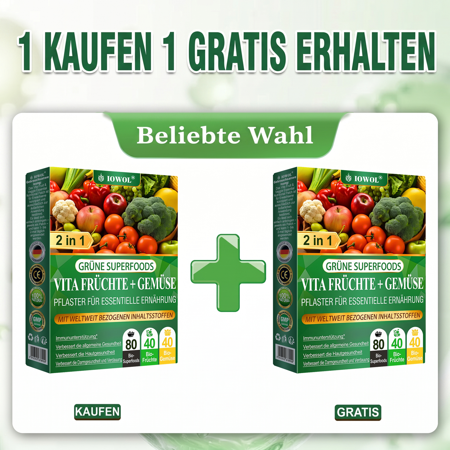 Vita Fruit & Veggie Patch mit essentiellen Nährstoffen