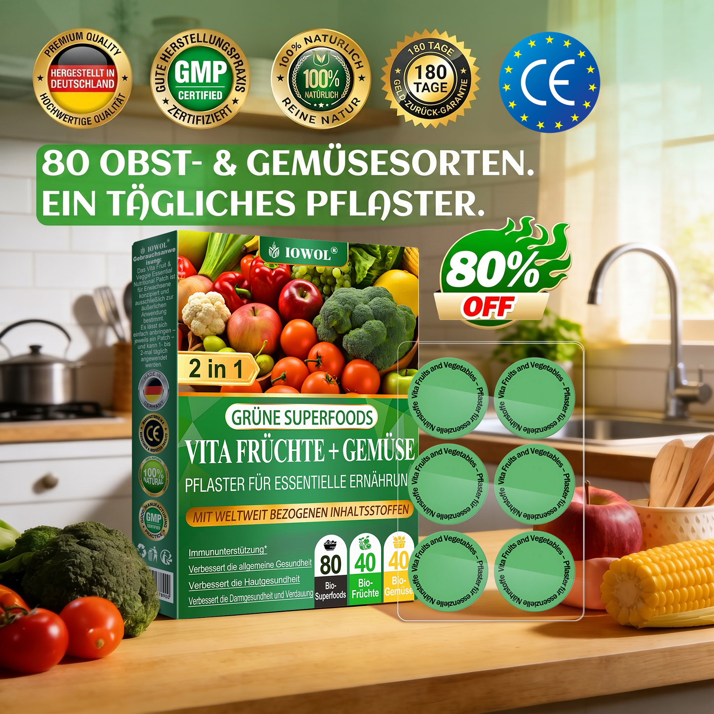 Vita Fruit & Veggie Patch mit essentiellen Nährstoffen
